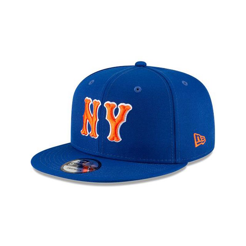 MLB New York Mets Ligature 9Fifty Snapback (ARV4687) - Blue New Era Caps